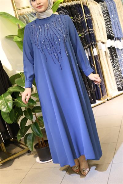 7790 KOD ELBİSE İNDİGO