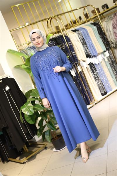 7790 KOD ELBİSE İNDİGO