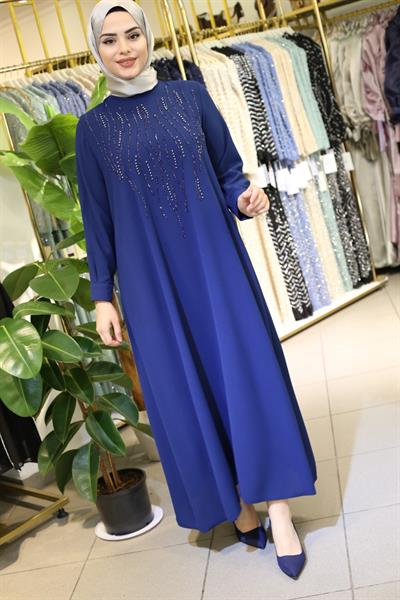 7790 KOD ELBİSE LACİVERT