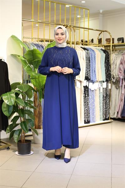 7790 KOD ELBİSE LACİVERT