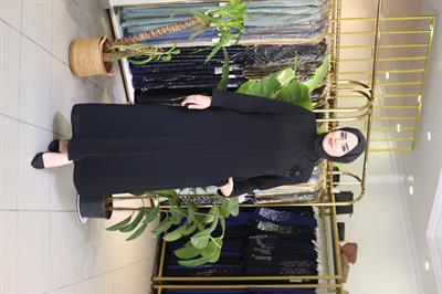 8002 CODE FLOWER BRONZE ABAYA