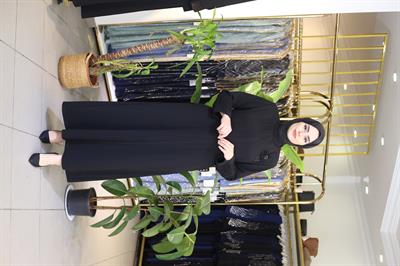 8002 CODE FLOWER BRONZE ABAYA