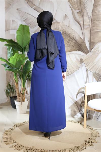 8008 CODE TEK CEBİ ORGANZE ZİNCİRLİ FERACE