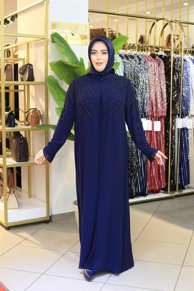 803 KOD ŞERİT TAŞLI ABAYA TAKIM