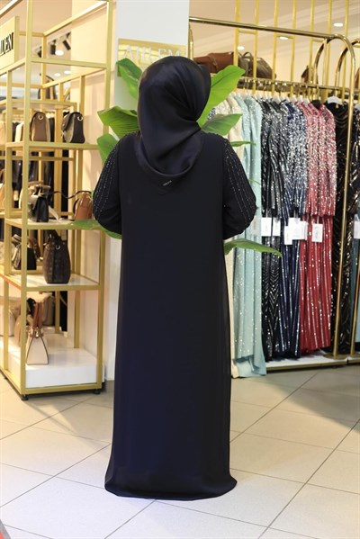 803 KOD ŞERİT TAŞLI ABAYA TAKIM