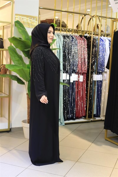 803 KOD ŞERİT TAŞLI ABAYA TAKIM