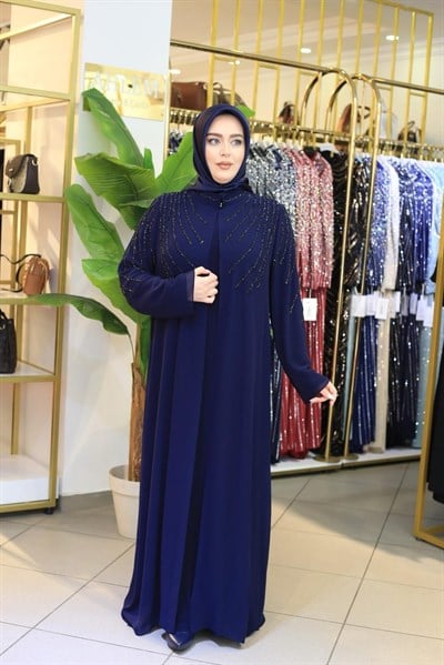 803 KOD ŞERİT TAŞLI ABAYA TAKIM