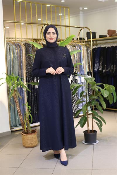 8204 CODE LEOPARD BRONZE ABAYA