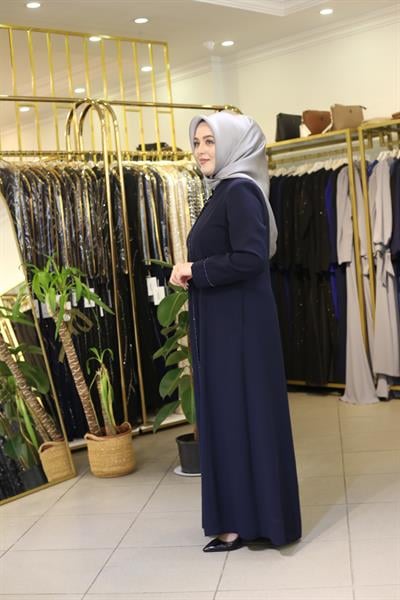 8237 CODE WATERWAY BEAD EMBROIDERY ABAYA