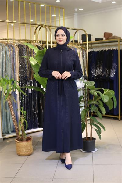 8240 CODE LEOPARLI KAPŞONLU FERACE