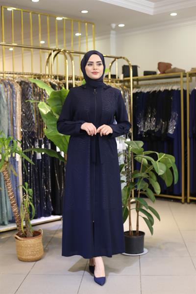 8240 CODE LEOPARLI KAPŞONLU FERACE