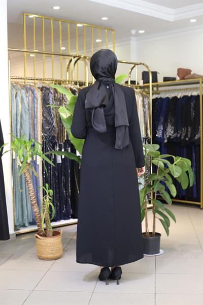 8240 CODE LEOPARLI KAPŞONLU FERACE