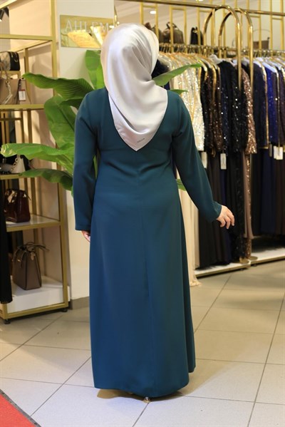 8922 KOD BUSE İŞLEMELİ ELBİSE