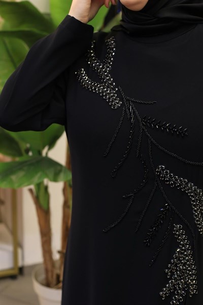 8922 KOD BUSE İŞLEMELİ ELBİSE