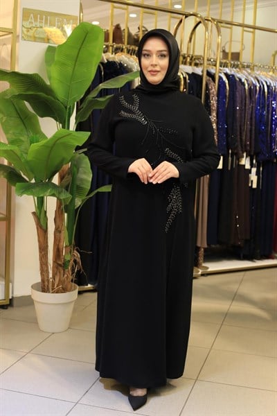 8922 KOD BUSE İŞLEMELİ ELBİSE