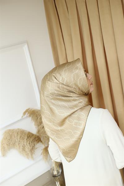 8925/04 CODE CLASSIC DETAILED ARMINE TWILL SILK SCARF