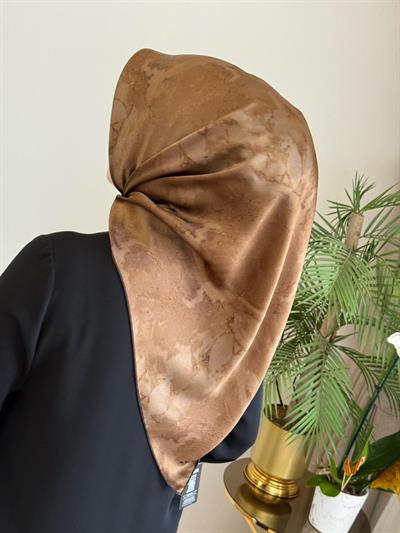 8974713/933 KOD FIRÇA DESENLİ AKER TWİLL İPEK EŞARP