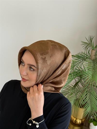 8974713/933 KOD FIRÇA DESENLİ AKER TWİLL İPEK EŞARP