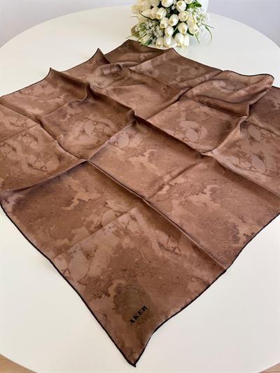 8974713/933 KOD FIRÇA DESENLİ AKER TWİLL İPEK EŞARP