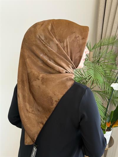 8974713/933 KOD FIRÇA DESENLİ AKER TWİLL İPEK EŞARP