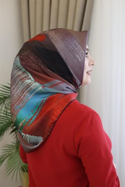 8987701/311 КОД КОМПАНИИ DESENLİ AKER SAF İPEK EŞARP