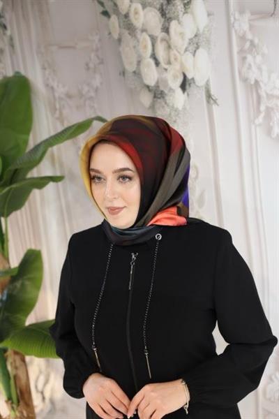 8993701/311 КОД ГЕОМЕТРИИ DESENLİ AKER SAF İPEK EŞARP