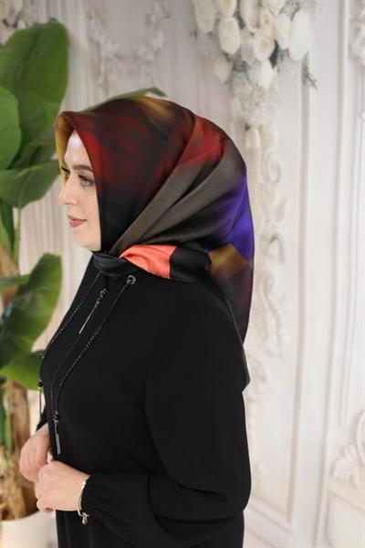 8993701/311 КОД ГЕОМЕТРИИ DESENLİ AKER SAF İPEK EŞARP