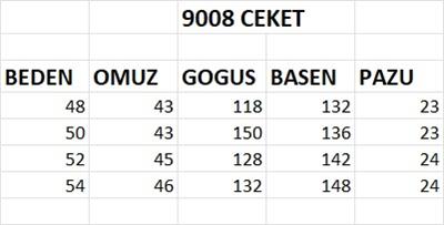 9008 KOD TEK DÜĞMELİ BLAZER CEKET SİYAH