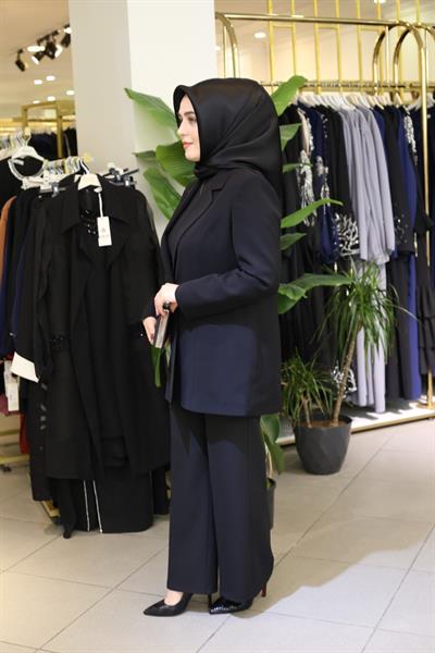 9008 KOD TEK DÜĞMELİ BLAZER CEKET SİYAH