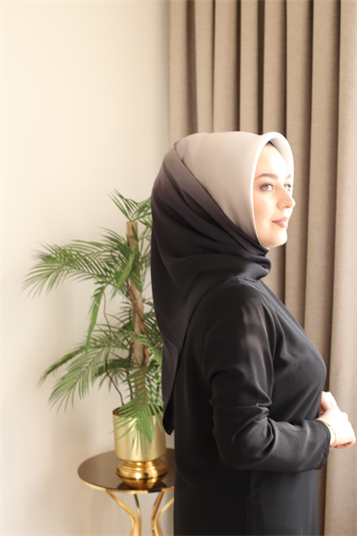 9010/02 KOD AHLEM GEÇİŞLİ SAF İPEK EŞARP SİYAH