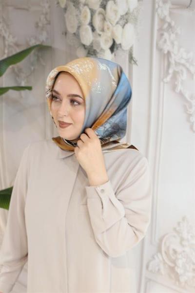 9022230/361 KOD FIRÇA DESENLİ PİERRE CARDİN SAF İPEK EŞARP BEJ