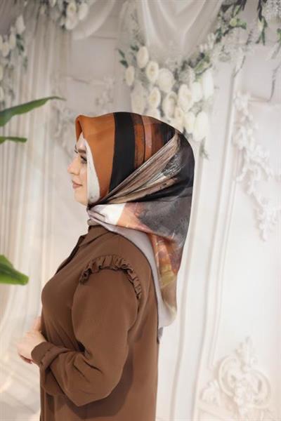 9034701/331 КОД КОМПАНИИ DESENLİ AKER SAF İPEK EŞARP