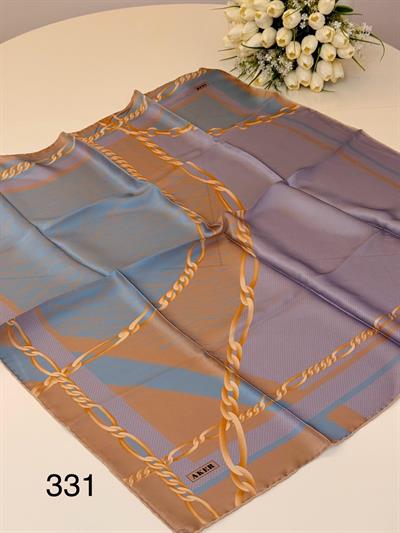 9041701/331 KOD ZİNCİR DESENLİ AKER SAF İPEK EŞARP