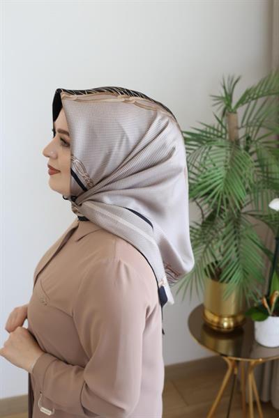 9041713/914 KOD ZİNCİR DESENLİ AKER TWİLL İPEK EŞARP