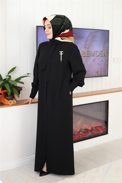 9130 CODE CUFF SLEEVE BRONZE ABAYA