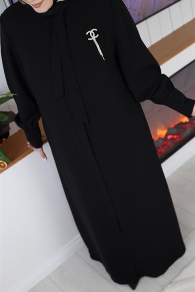 9130 CODE CUFF SLEEVE BRONZE ABAYA