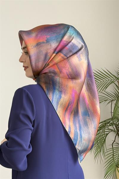 وشاح أرميني ملون من الحرير الخالص كود أرميني