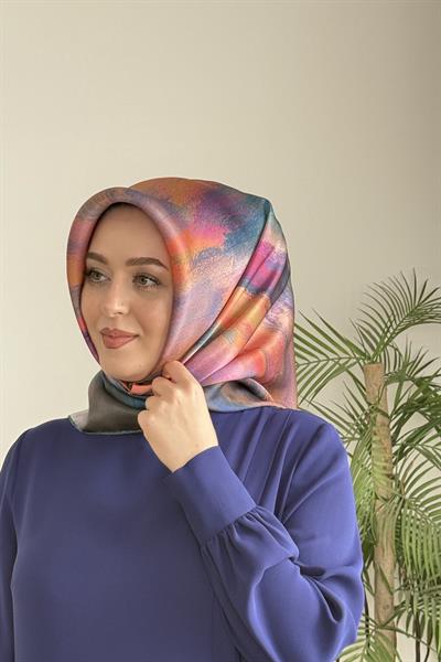وشاح أرميني ملون من الحرير الخالص كود أرميني