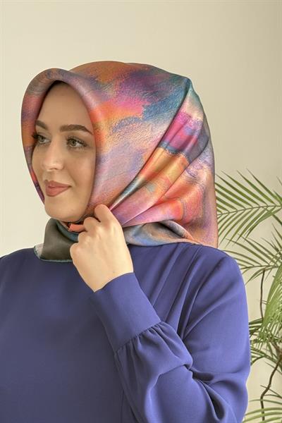 وشاح أرميني ملون من الحرير الخالص كود أرميني