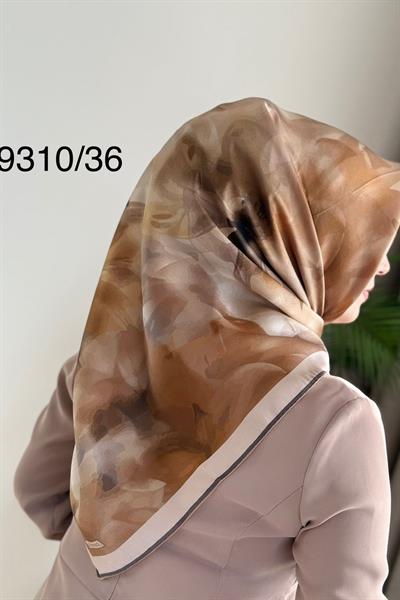9310/36 كود وشاح أرميني من الحرير الخالص المزخرف بالزهور 9310/36