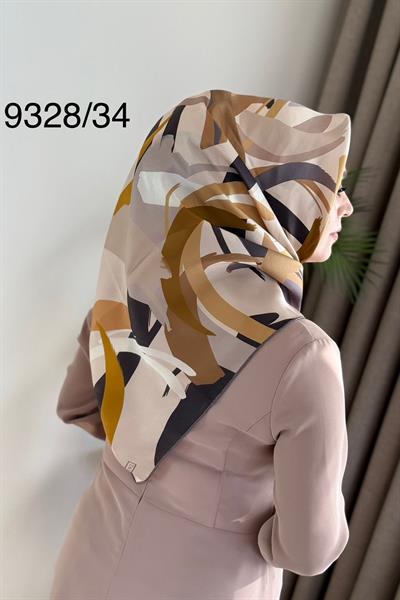 9328/34 CODE CLASSIC PATTERNED ARMINE PURE SILK SCARF