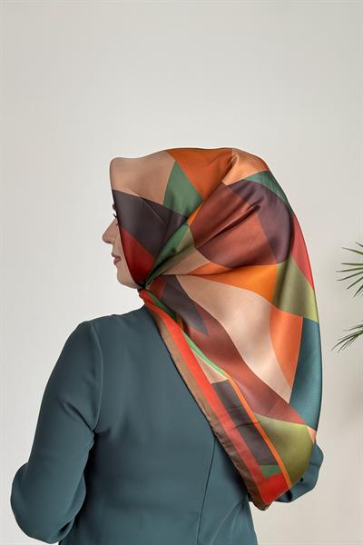 9331/02 كود 9331/02 وشاح أرميني من الحرير الخالص بنقوش هندسية
