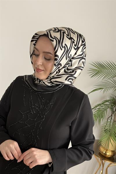 9343/01 KOD ARMİNE SAF İPEK SİYAH