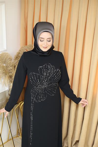 941 فستان منقوش بالورود كود 941