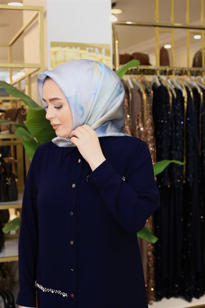 9519/03 KOD ÇİÇEK DESEN ARMİNE SAF İPEK EŞARP