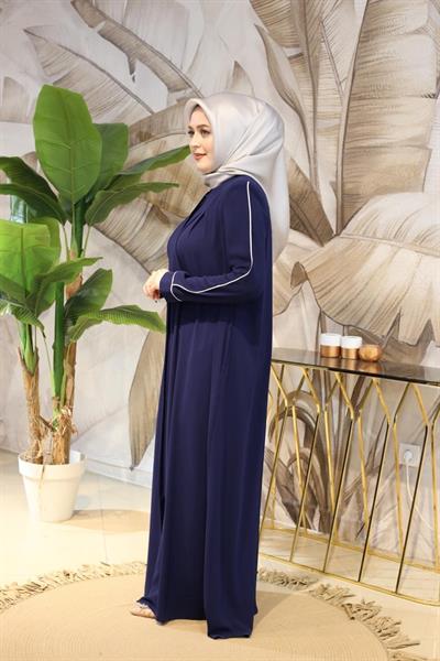 9570 CODE WHITE PADDED ABAYA