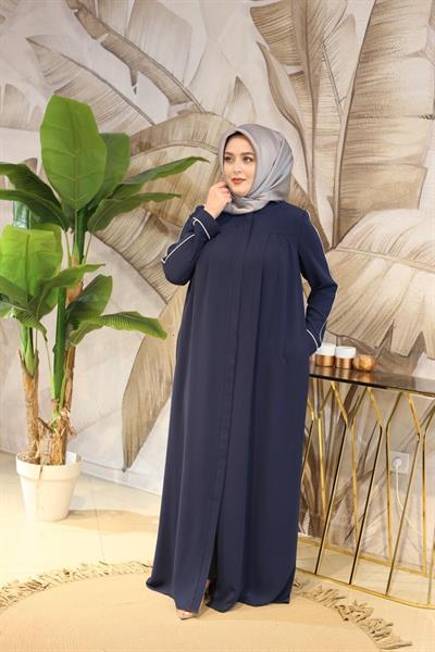 9570 CODE WHITE PADDED ABAYA