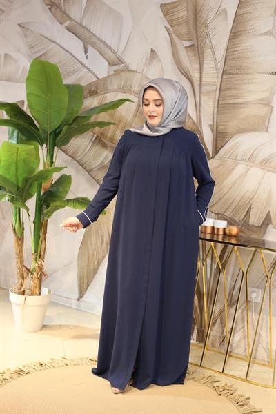 9570 CODE WHITE PADDED ABAYA