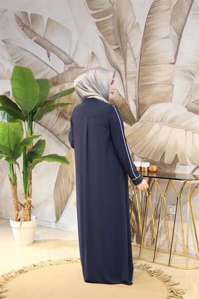 9570 CODE WHITE PADDED ABAYA