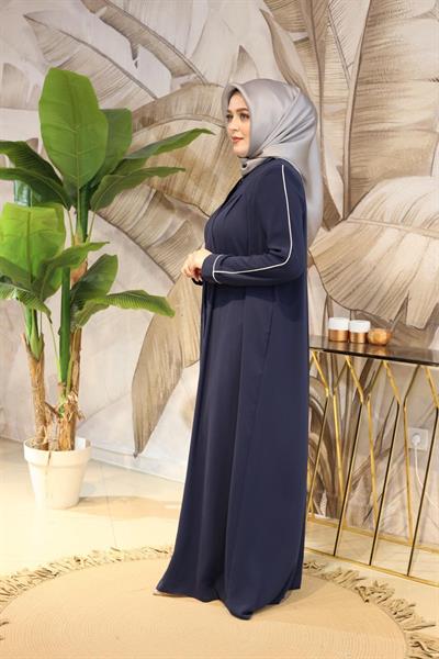 9570 CODE WHITE PADDED ABAYA